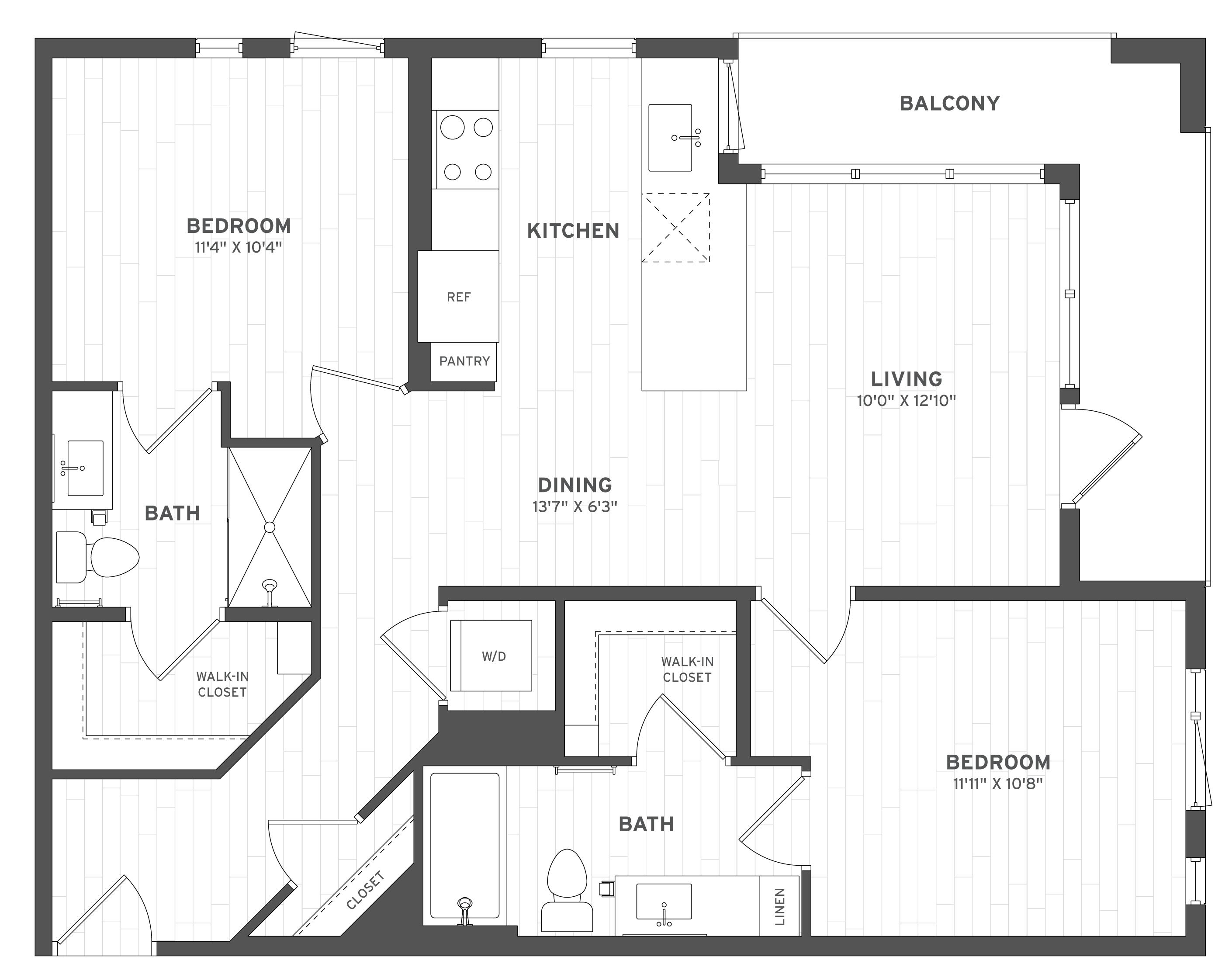 Floor Plan Image of Apartment Apt A-330