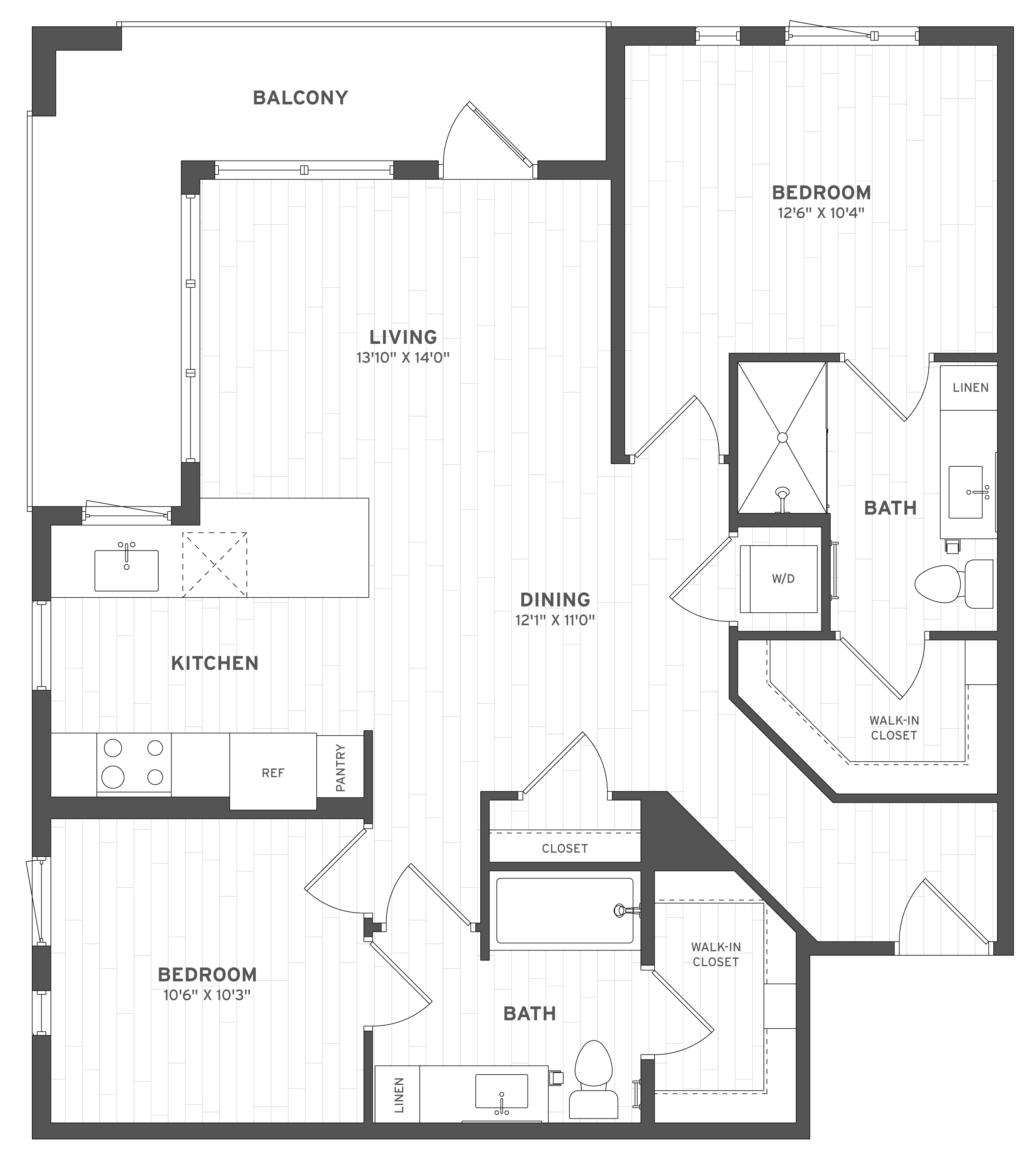 Floor Plan Image of Apartment Apt A-501