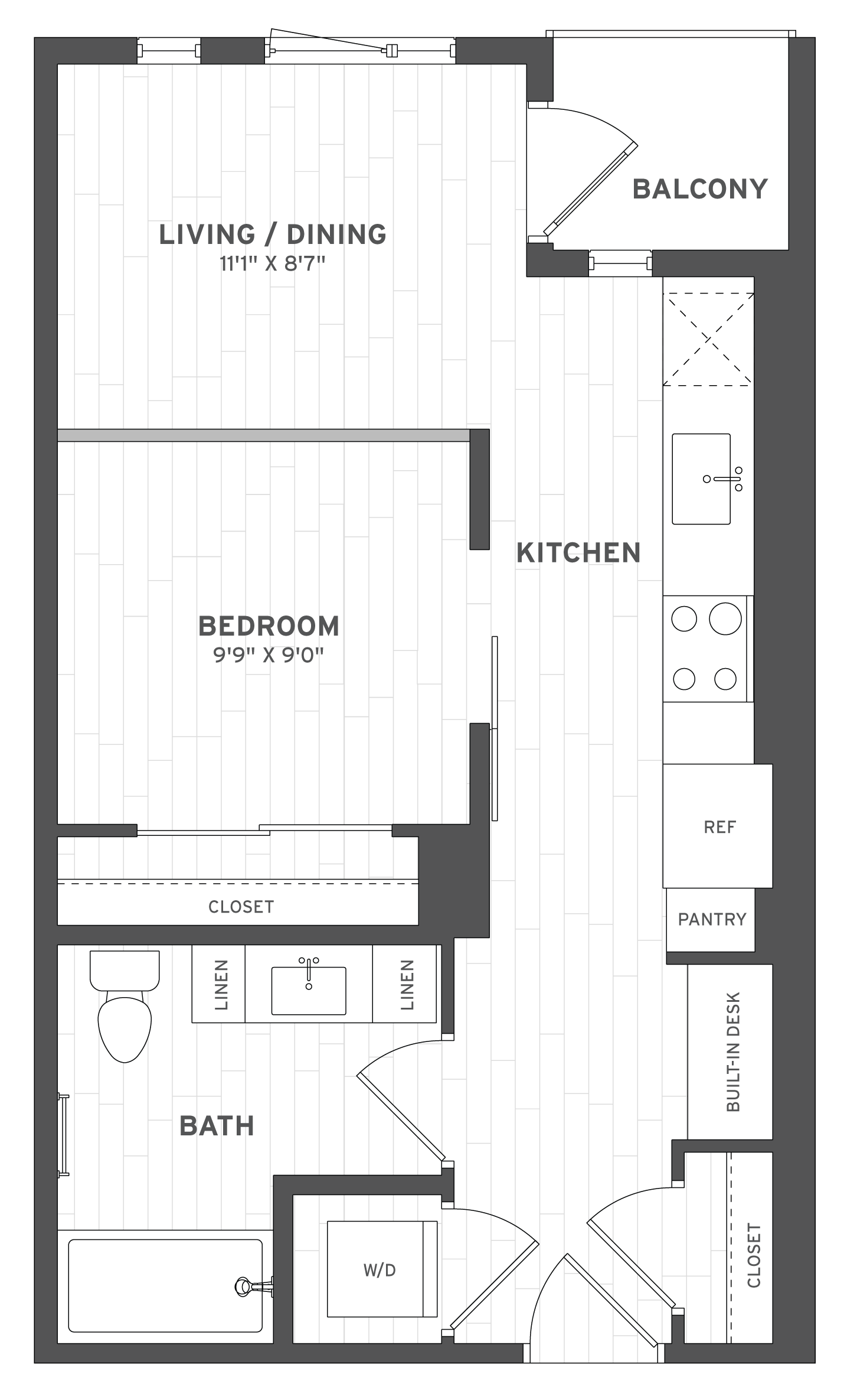 Floor Plan Image of Apartment Apt A-216