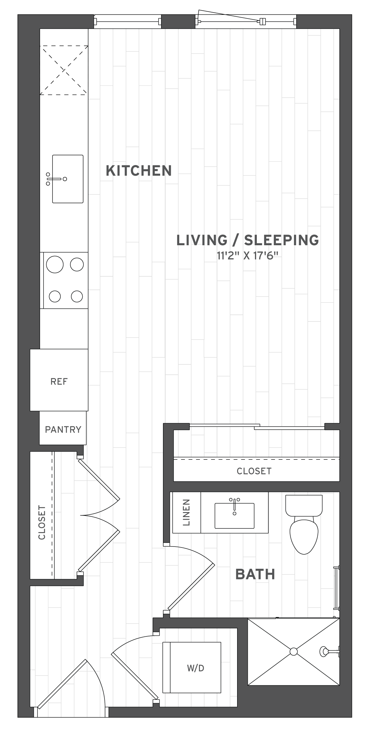 Floor Plan Image of Apartment Apt A-315