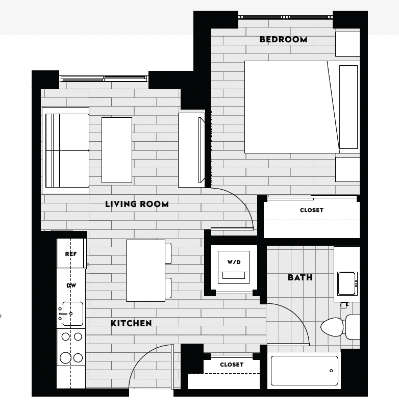 Floor Plan Image of Apartment Apt 311