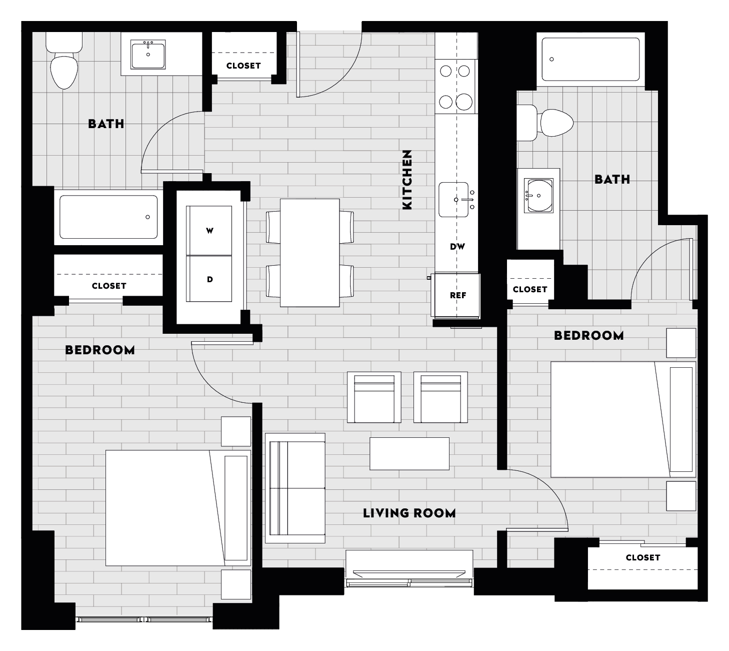 Floor Plan Image of Apartment Apt 622