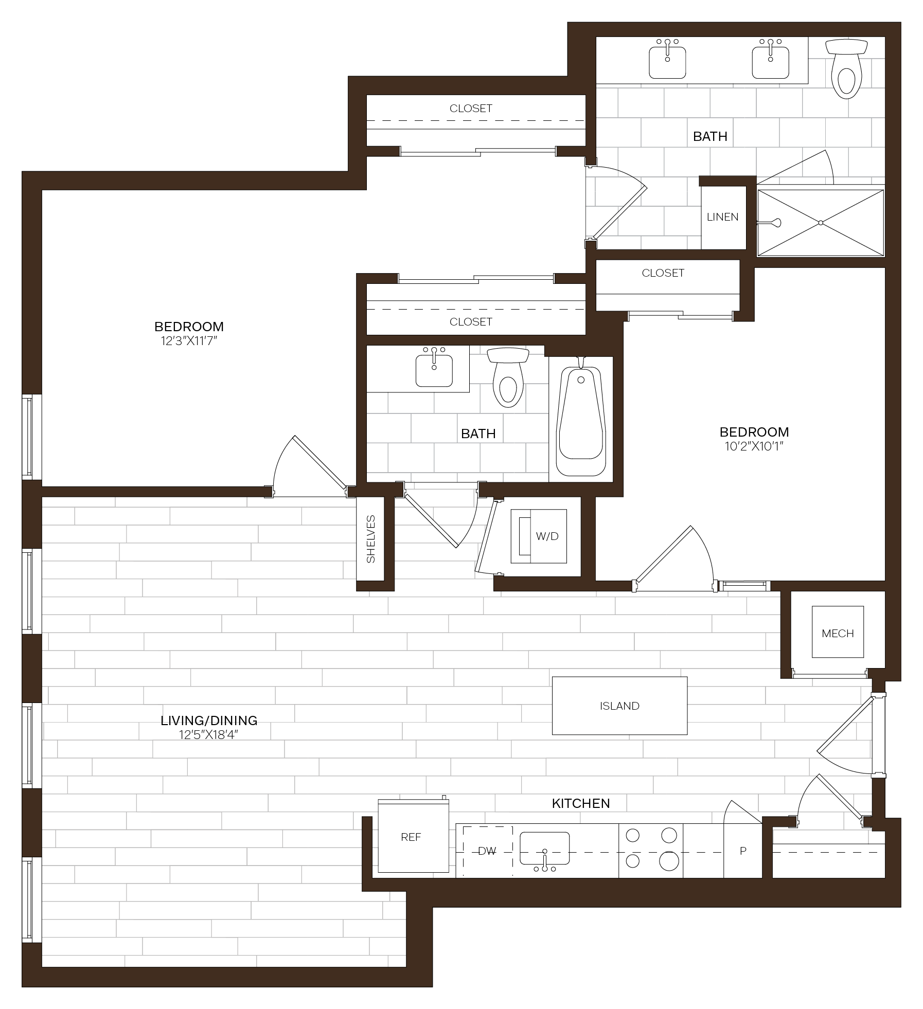 floorplan of 686