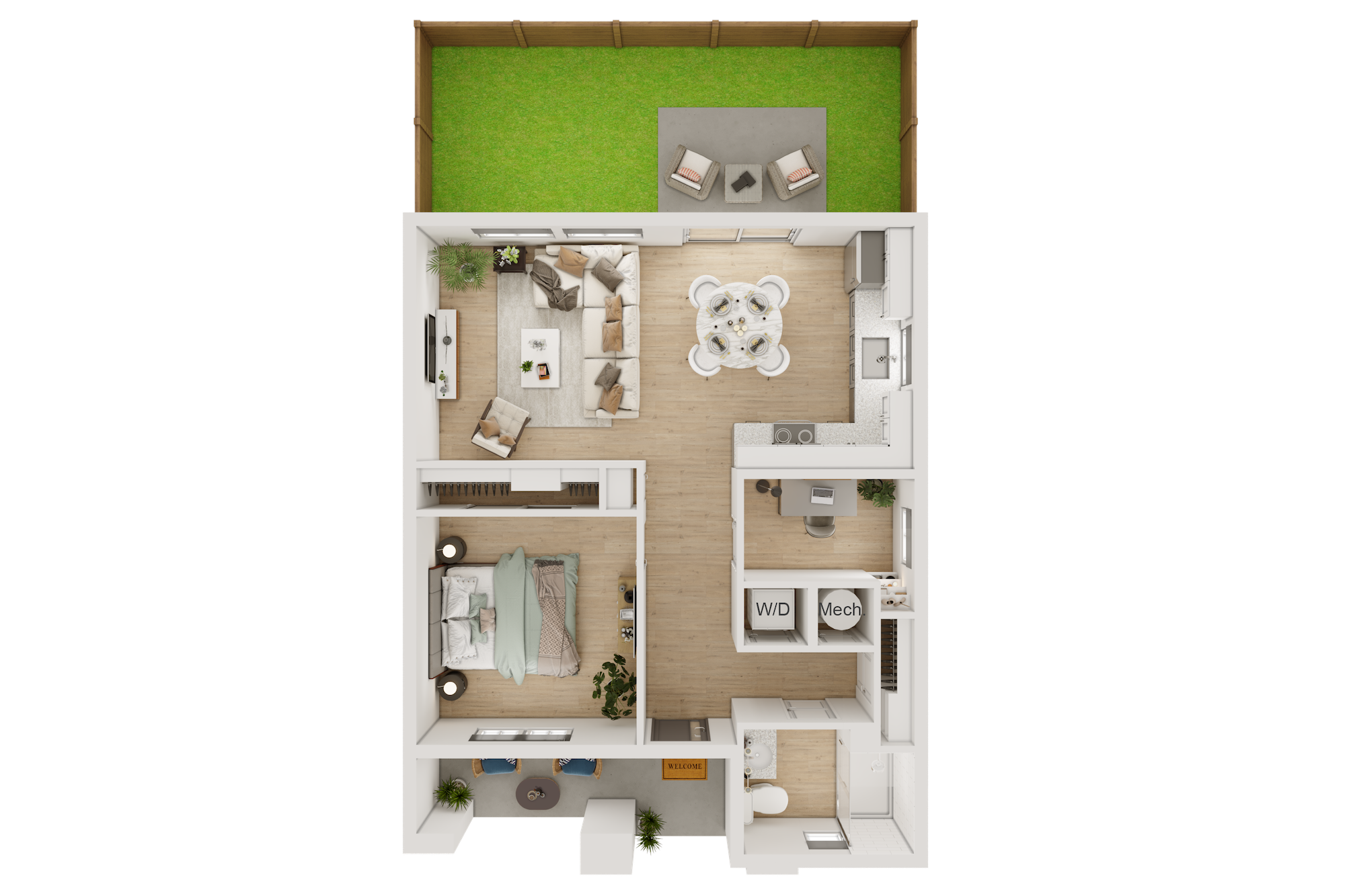 A2 + Flex floor plan