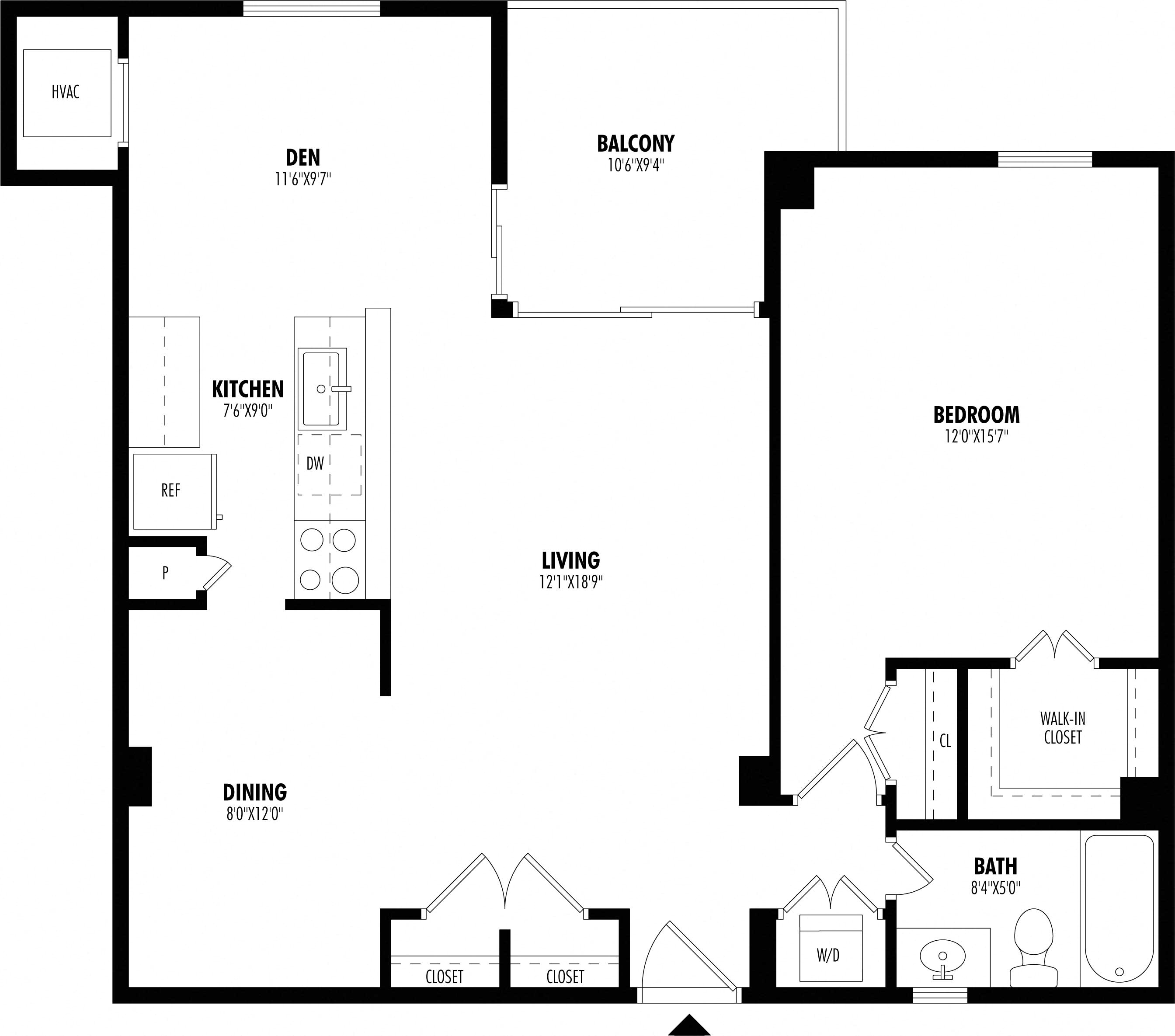 Floor Plan Image of Apartment Apt 924