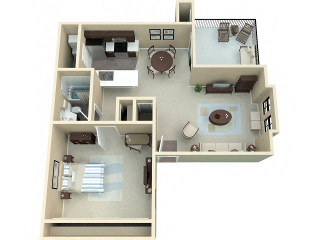 1 Bedroom 1 Bedroom 1 Bath Floor Plan 1 Bedroom 1 Bed 1 Bath