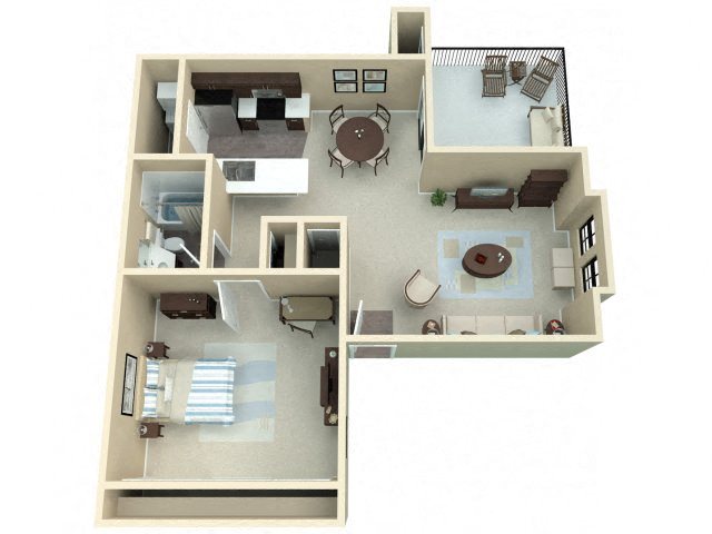 1 Bedroom 1 Bedroom 1 Bath Floor Plan 1 Bedroom 1 Bed 1 Bath