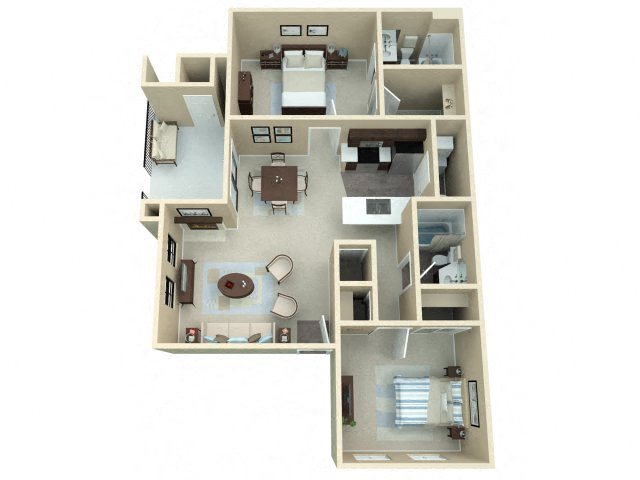 2 Bedroom 2 Bedroom 2 Bath Floor Plan 2 Bedroom 2 Bed 2 Bath