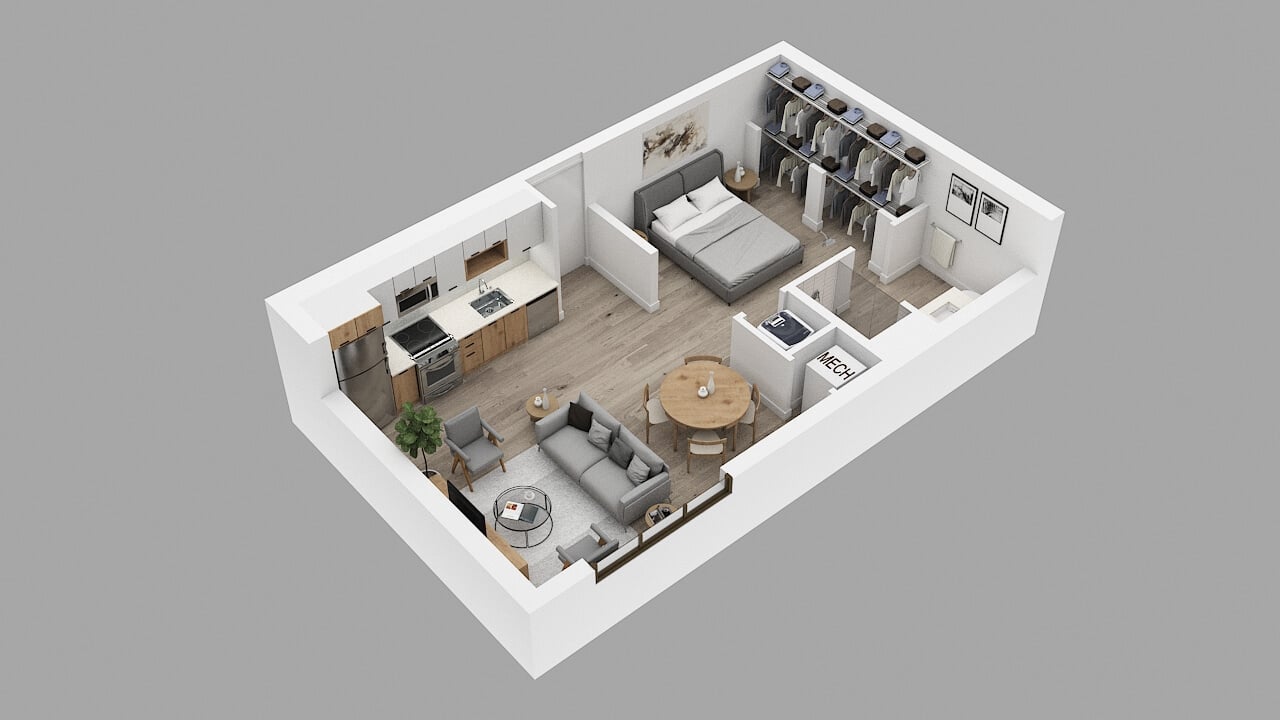 Rendering of the ST2 Floor Plan