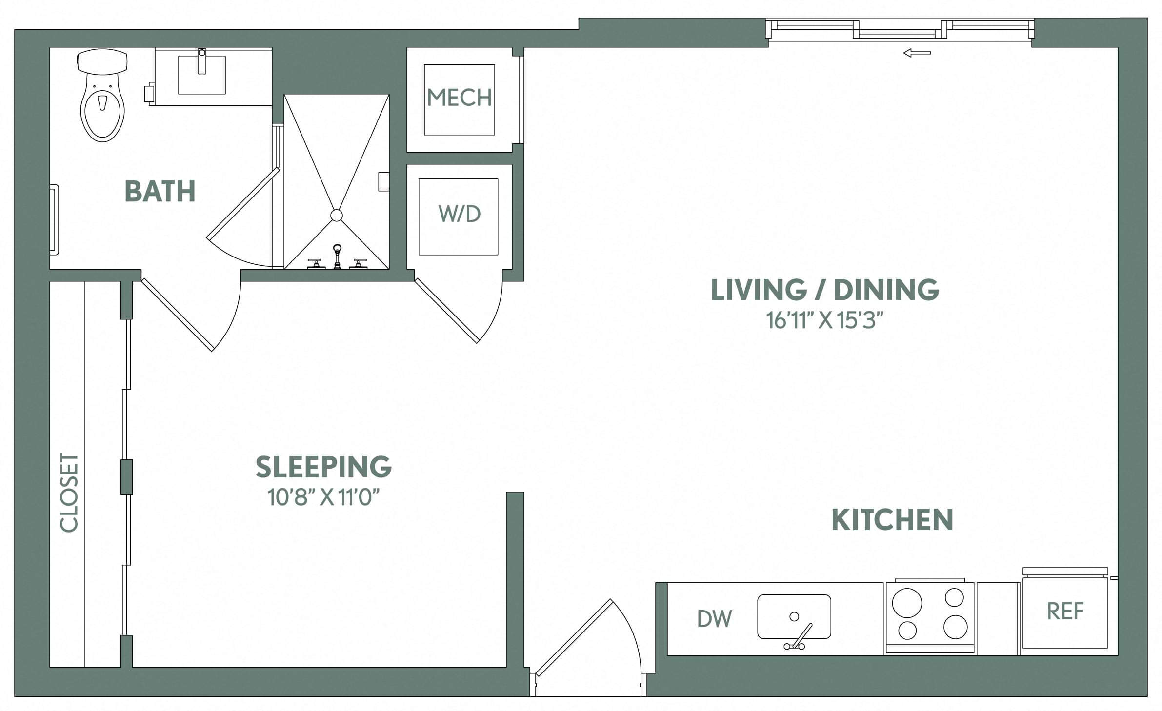 Rendering of the ST2 Floor Plan
