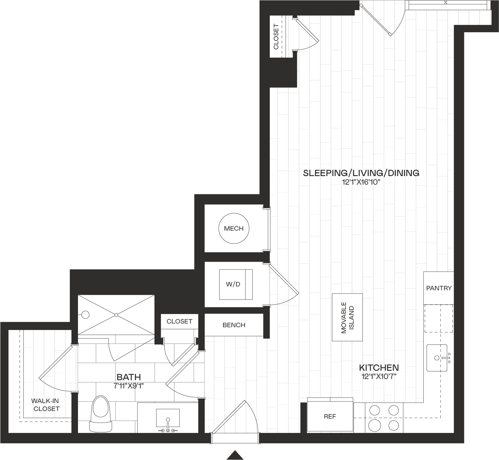 Floor Plan Image of Apartment Apt 3-220