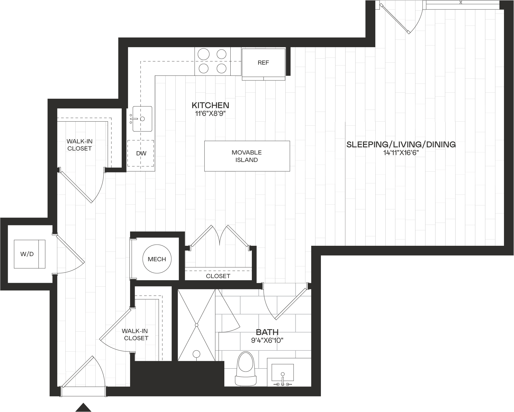 Floor Plan Image of Apartment Apt 3-218