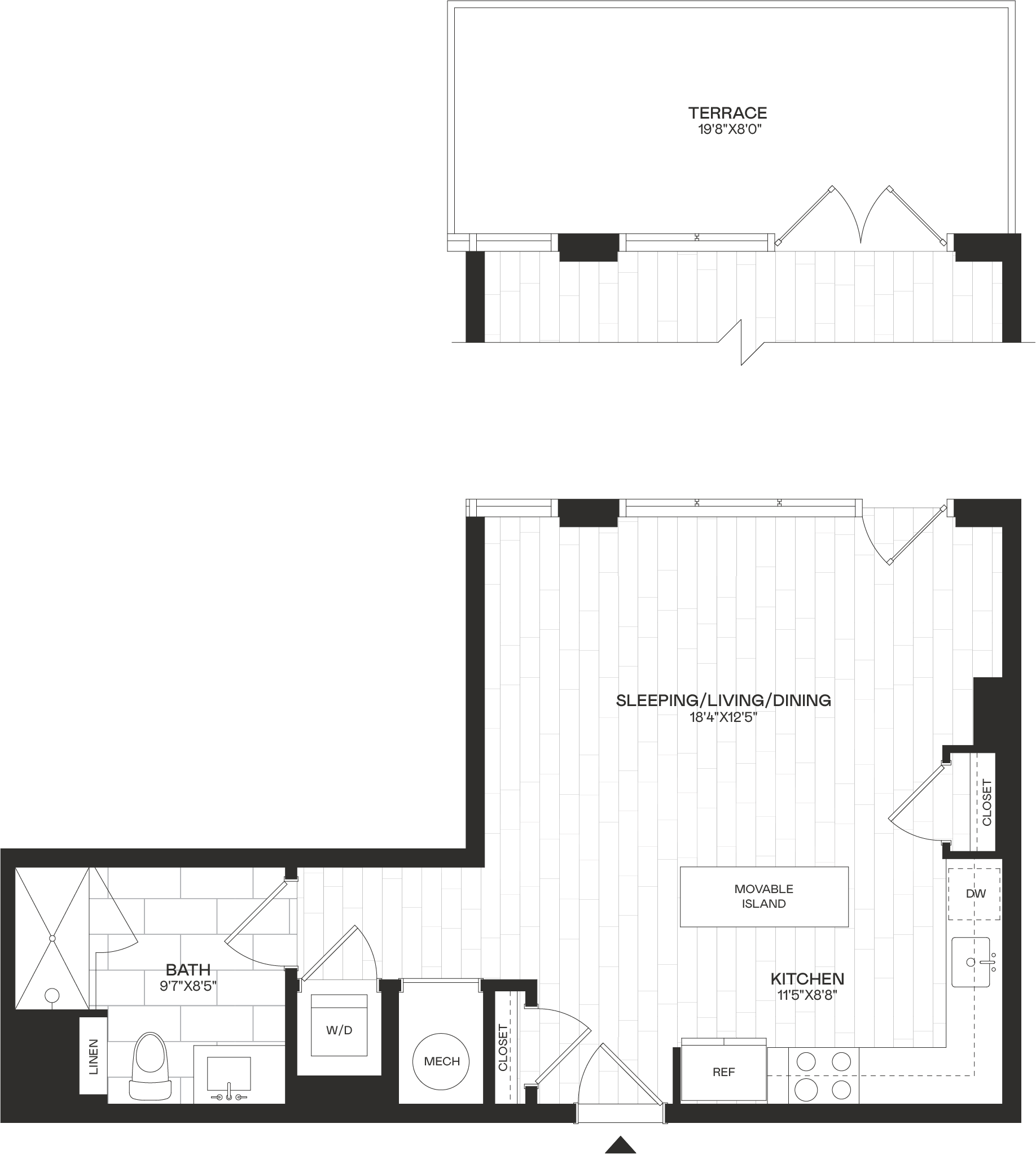 Floor Plan Image of Apartment Apt 3-204