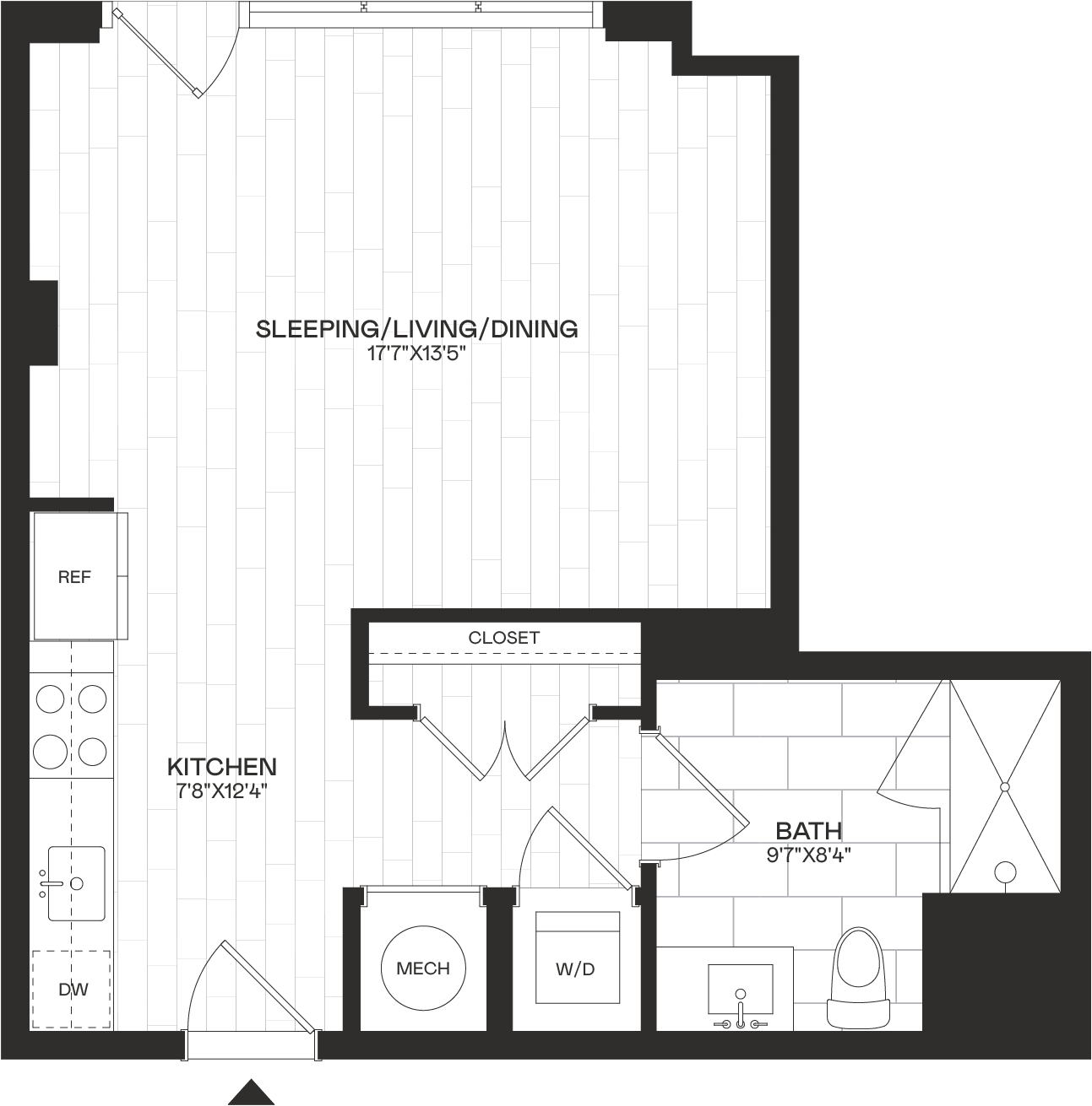 Floor Plan Image of Apartment Apt 4-402