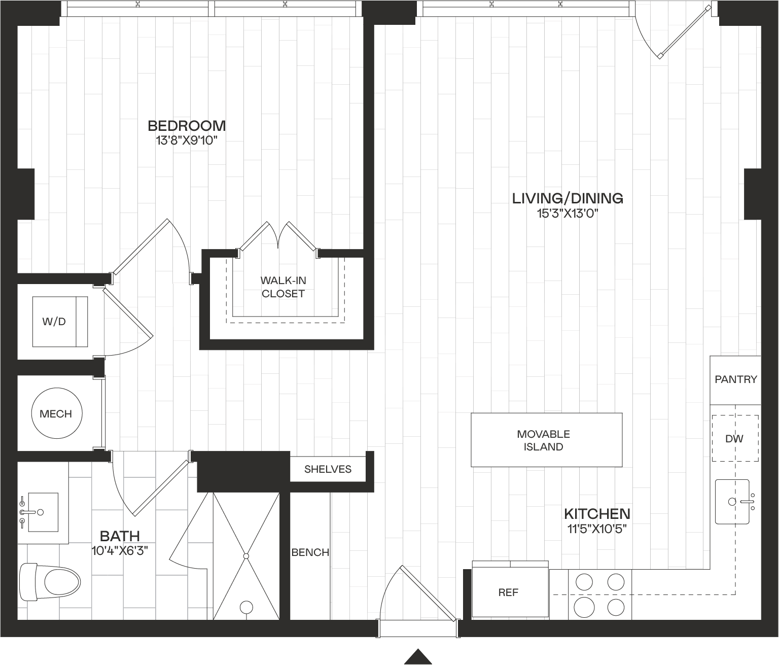 Floor Plan Image of Apartment Apt 4-310