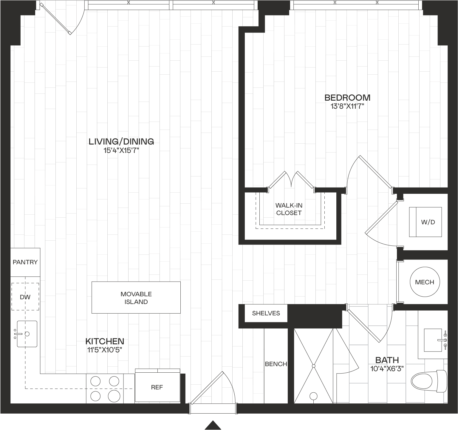 Floor Plan Image of Apartment Apt 4-517