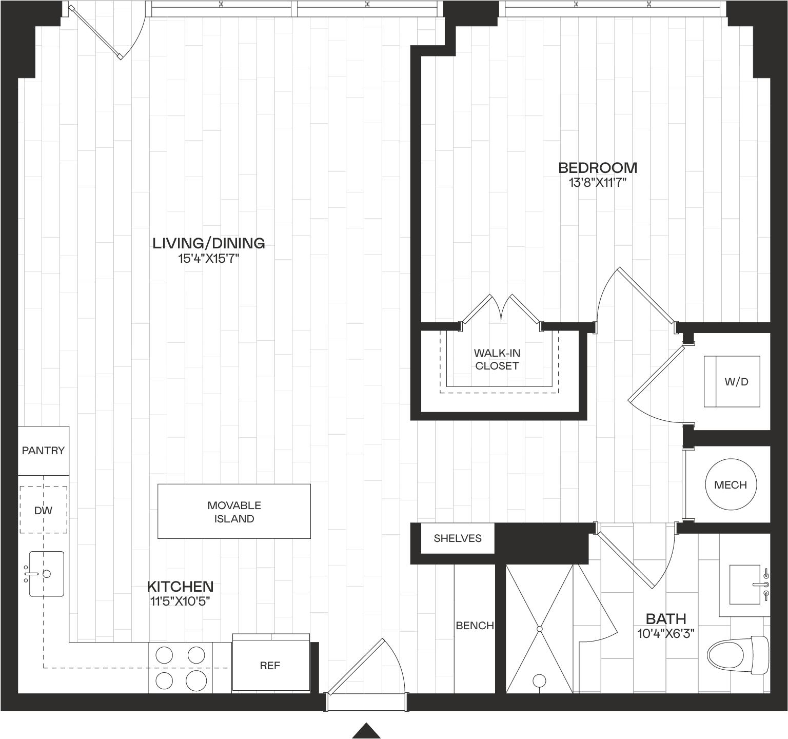 Floor Plan Image of Apartment Apt 4-220