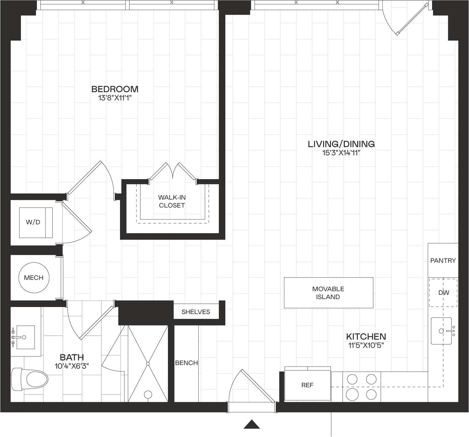 Floor Plan Image of Apartment Apt 4-003