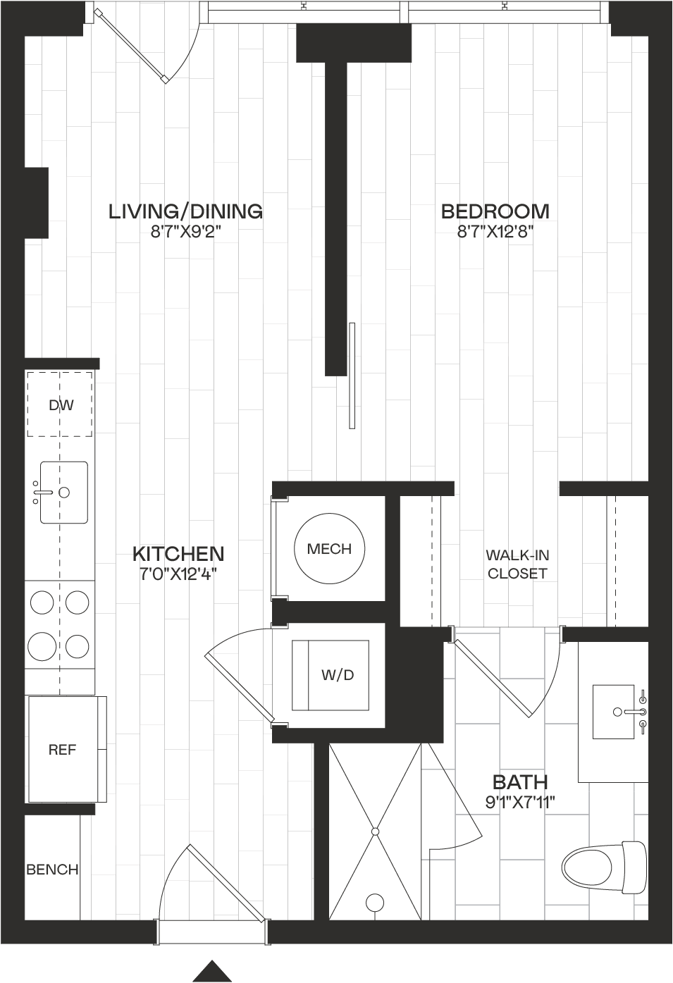 Floor Plan Image of Apartment Apt 3-403
