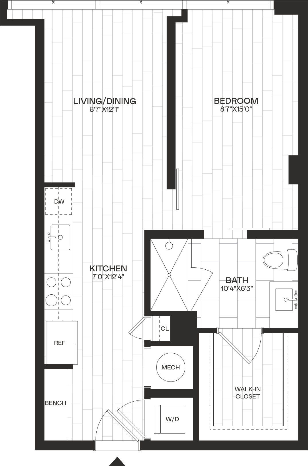 Floor Plan Image of Apartment Apt 3-622