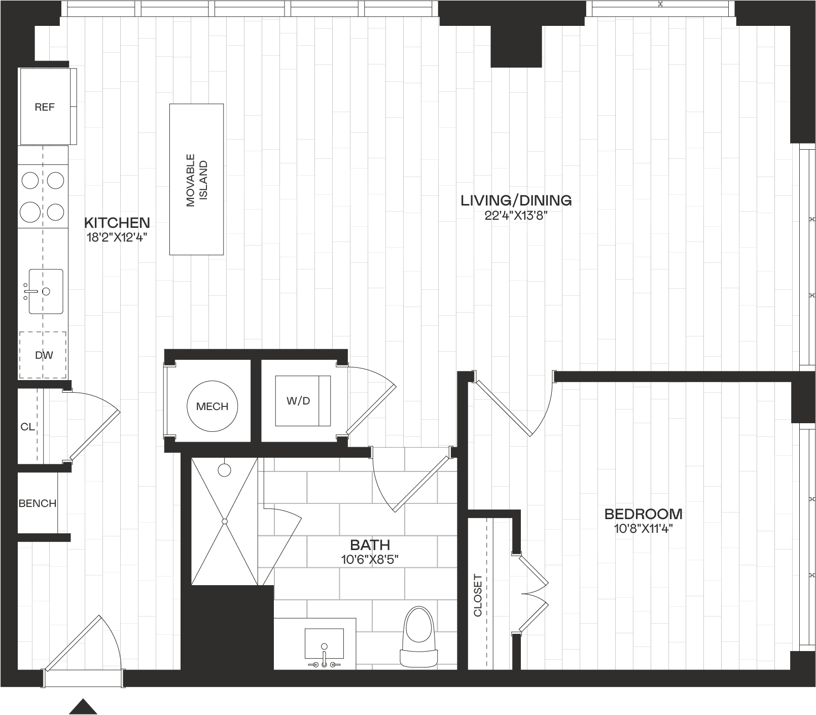 Floor Plan Image of Apartment Apt 4-239