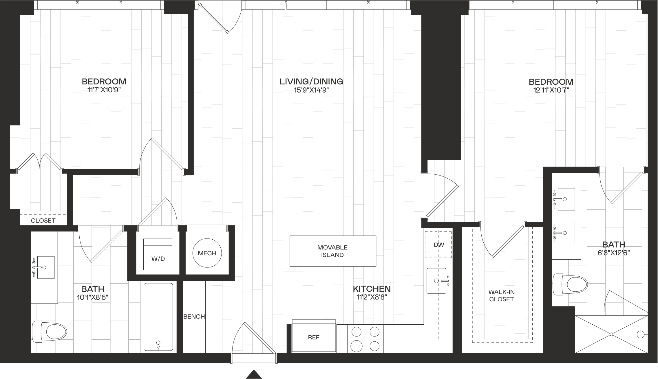 Floor Plan Image of Apartment Apt 4-830