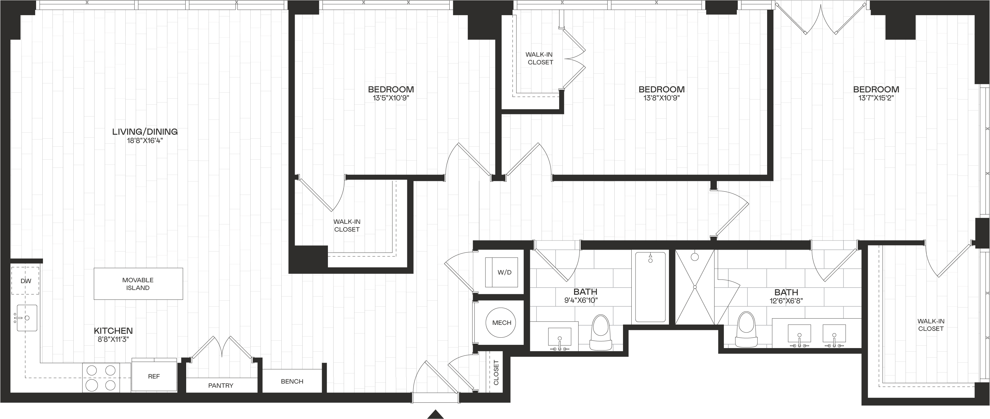 Floor Plan Image of Apartment Apt 4-213