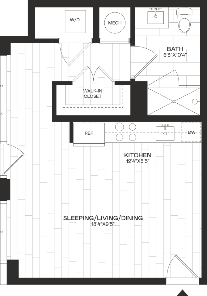 Floor Plan Image of Apartment Apt 4-317