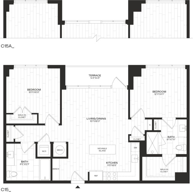 Floor Plan Image of Apartment Apt 