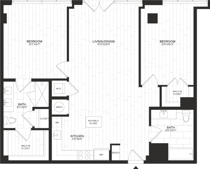 Floor Plan Image of Apartment Apt 