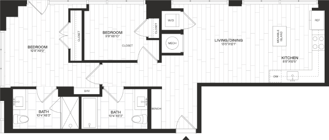 Floor Plan Image of Apartment Apt 