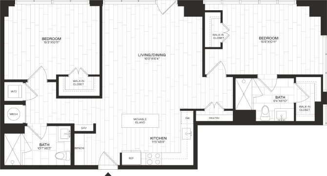 Floor Plan Image of Apartment Apt 