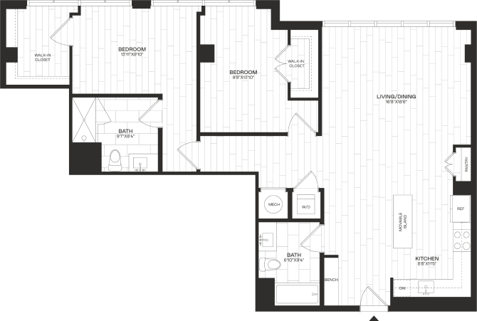 Floor Plan Image of Apartment Apt 
