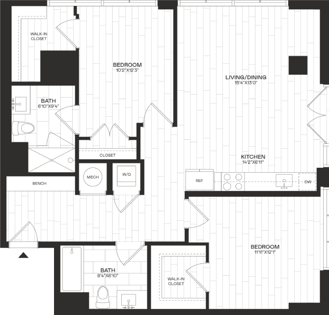 Floor Plan Image of Apartment Apt 