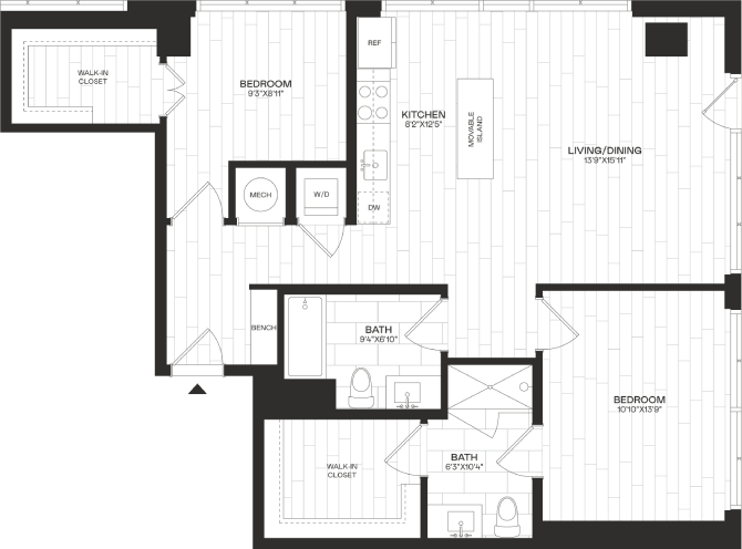 Floor Plan Image of Apartment Apt 