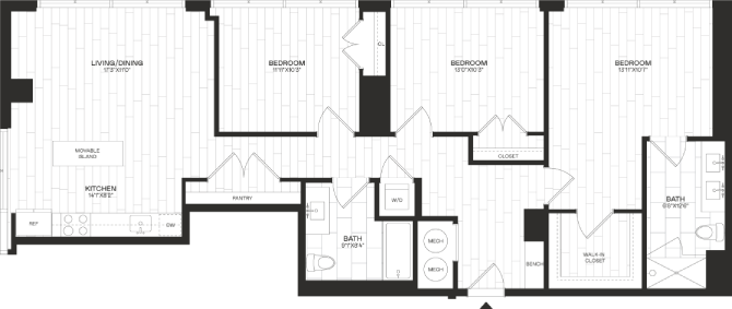 Floor Plan Image of Apartment Apt 