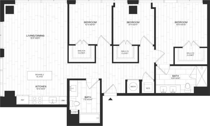 Floor Plan Image of Apartment Apt 