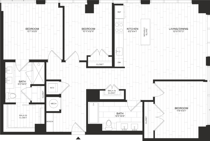 Floor Plan Image of Apartment Apt 