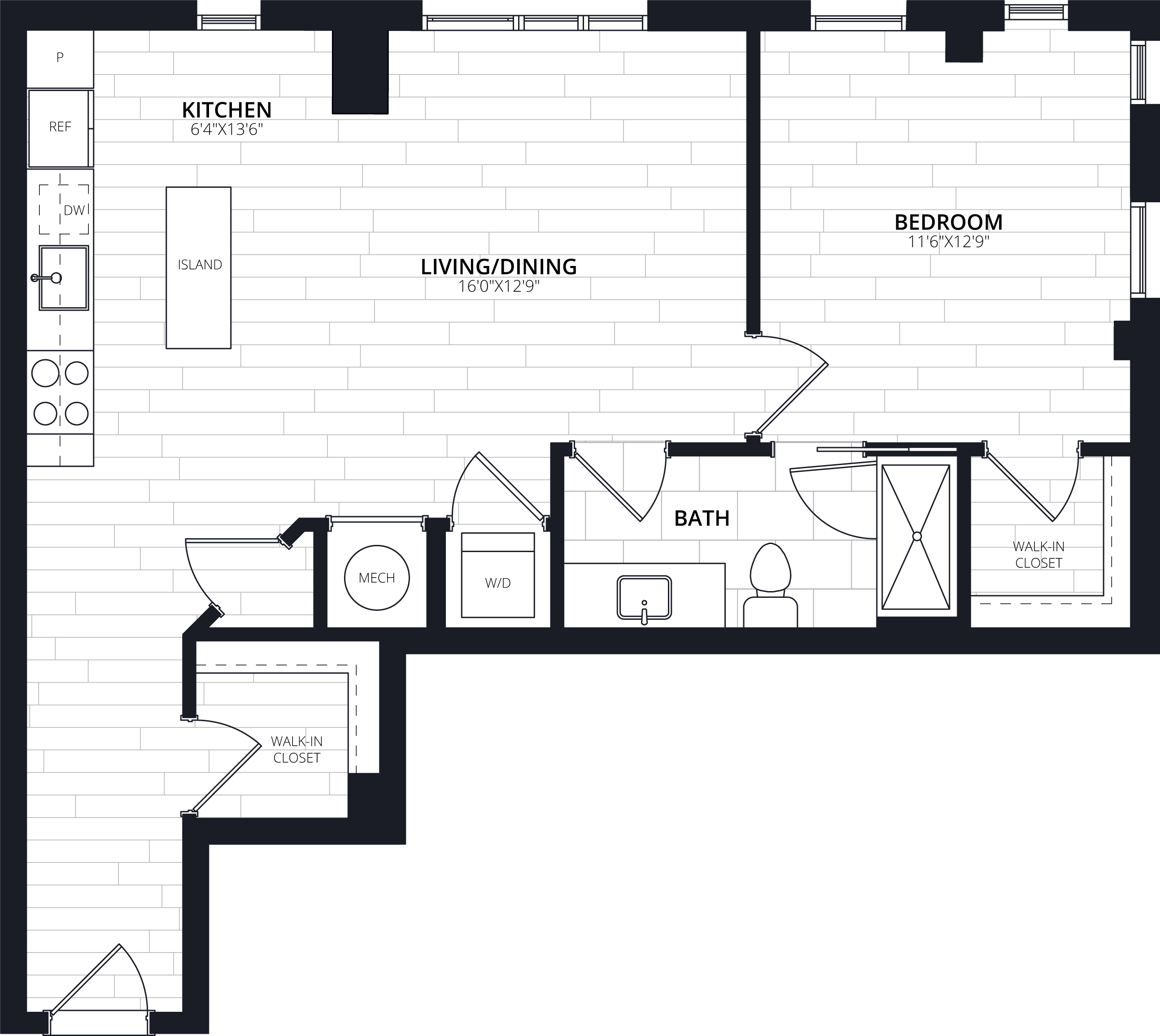 Floorplan image of apartment 501