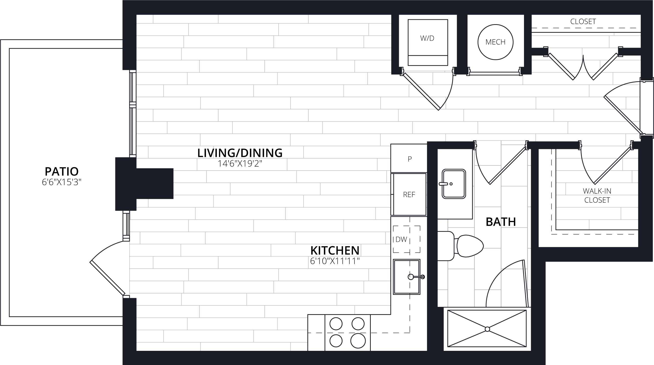 Floorplan image of apartment 102