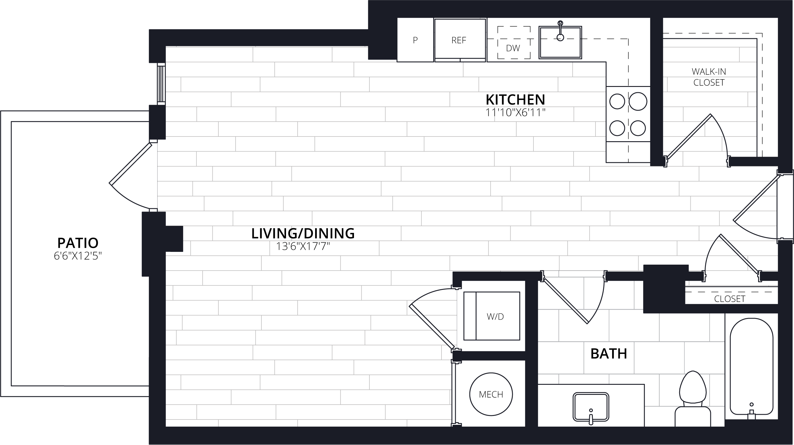 Floorplan image of apartment 103