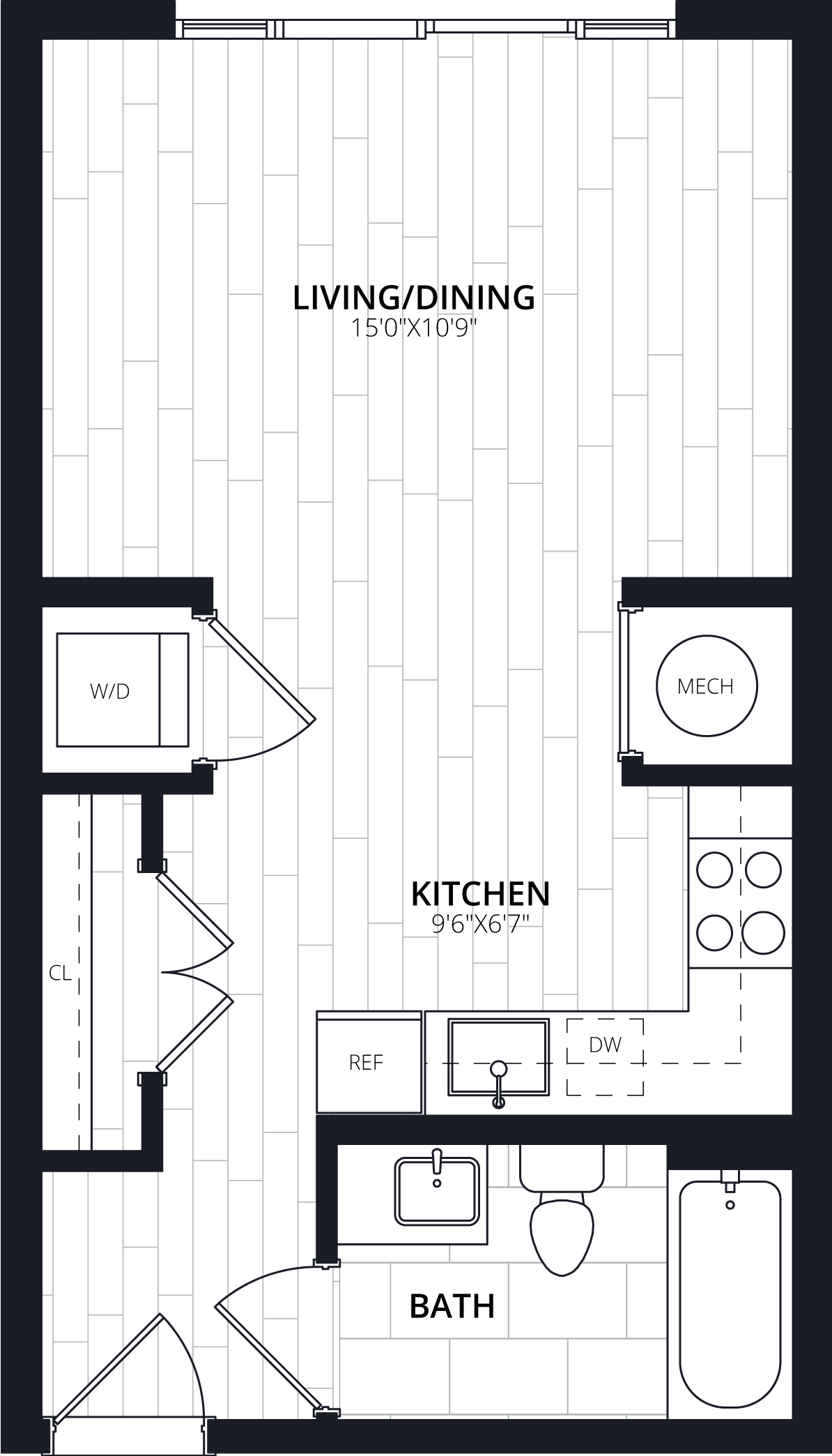 Floorplan image of apartment 310