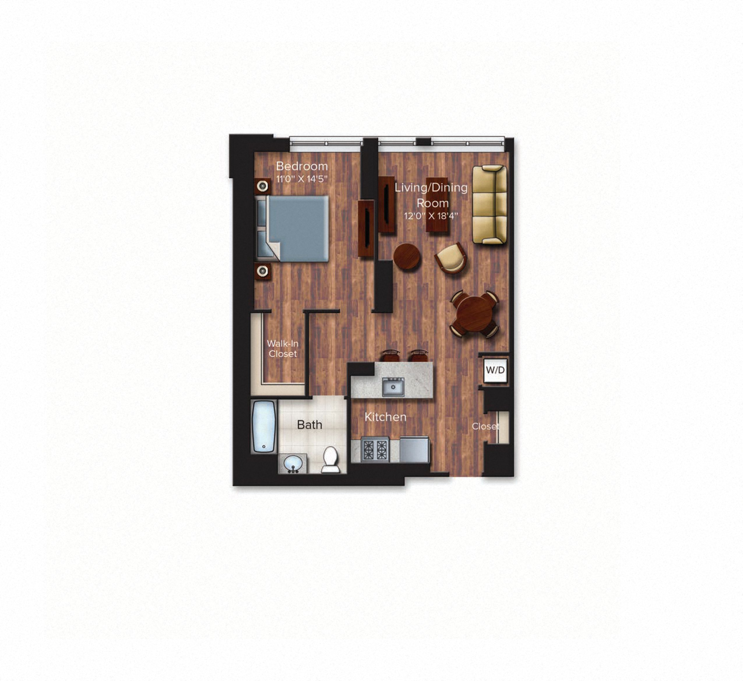 Floor Plan Image of Apartment Apt 0203