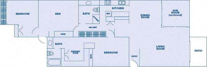 * Sun-room is now a Formal dining room