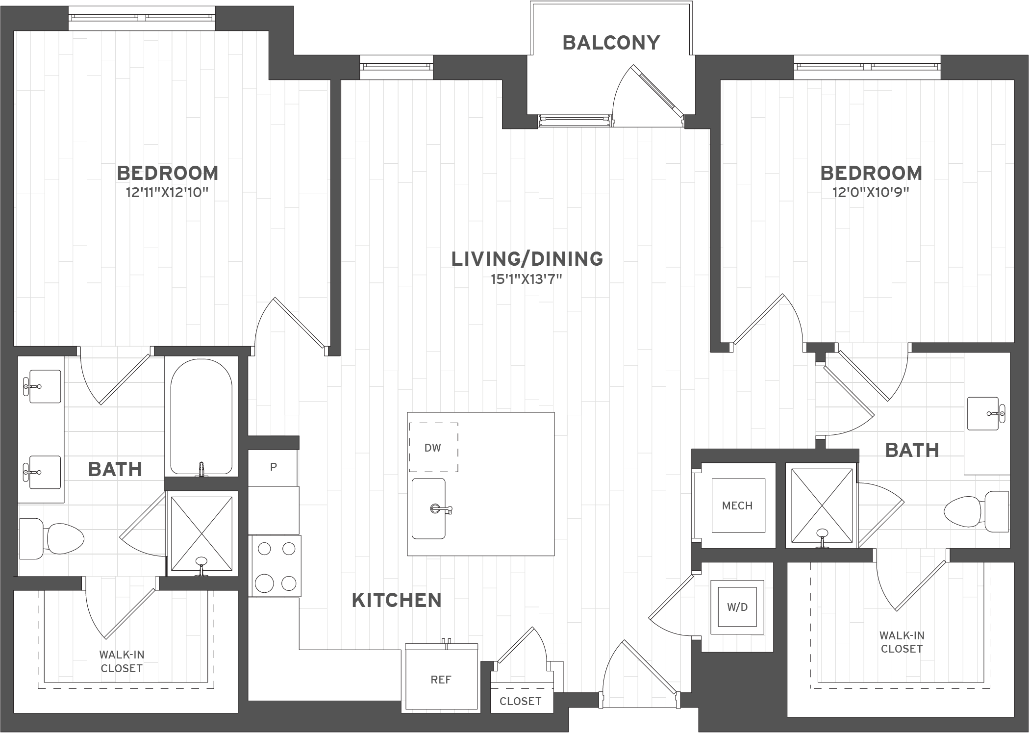 Floor Plan Image of Apartment Apt 01-4105