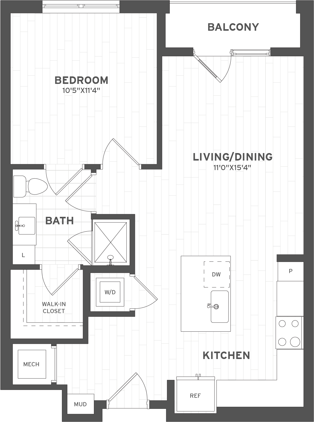 Floor Plan Image of Apartment Apt 06-0207