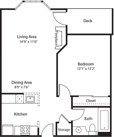 1 Bed |   "apartment"