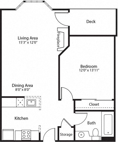 Floor plan layout diagram for 1F