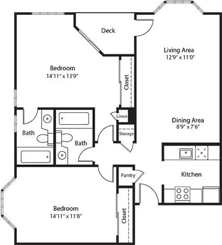 2 Beds |   "apartment"