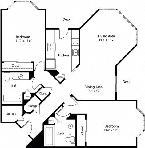 Floor plan layout diagram for 2G